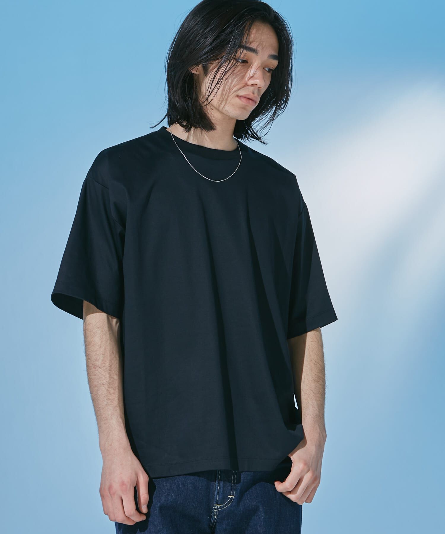 URBAN RESEARCH DOORS「『仁村紗和さん着用』『UR TECH』 サマシェア クルーネックTシャツ」|Tシャツ・カットソー|
