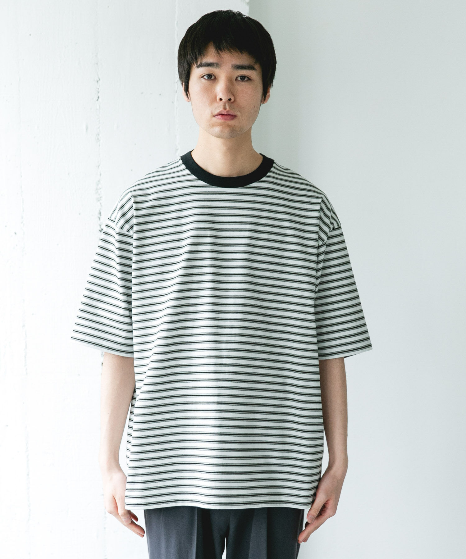 URBAN RESEARCH DOORS「プレーティングマルチボーダーTシャツ」|Tシャツ・カットソー|