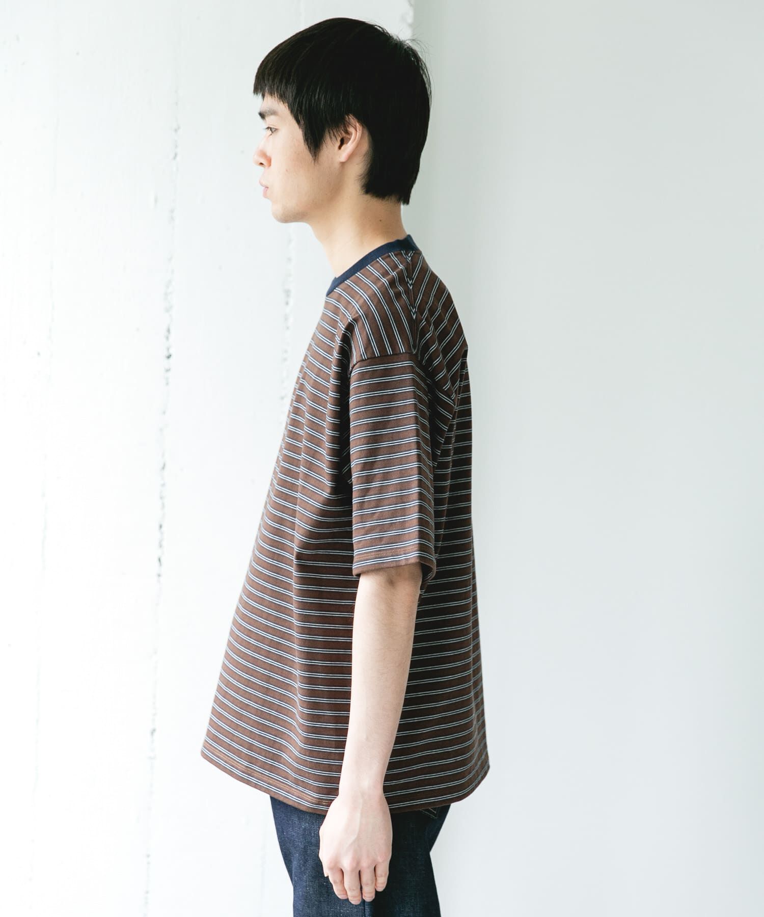 URBAN RESEARCH DOORS「プレーティングマルチボーダーTシャツ」|Tシャツ・カットソー|