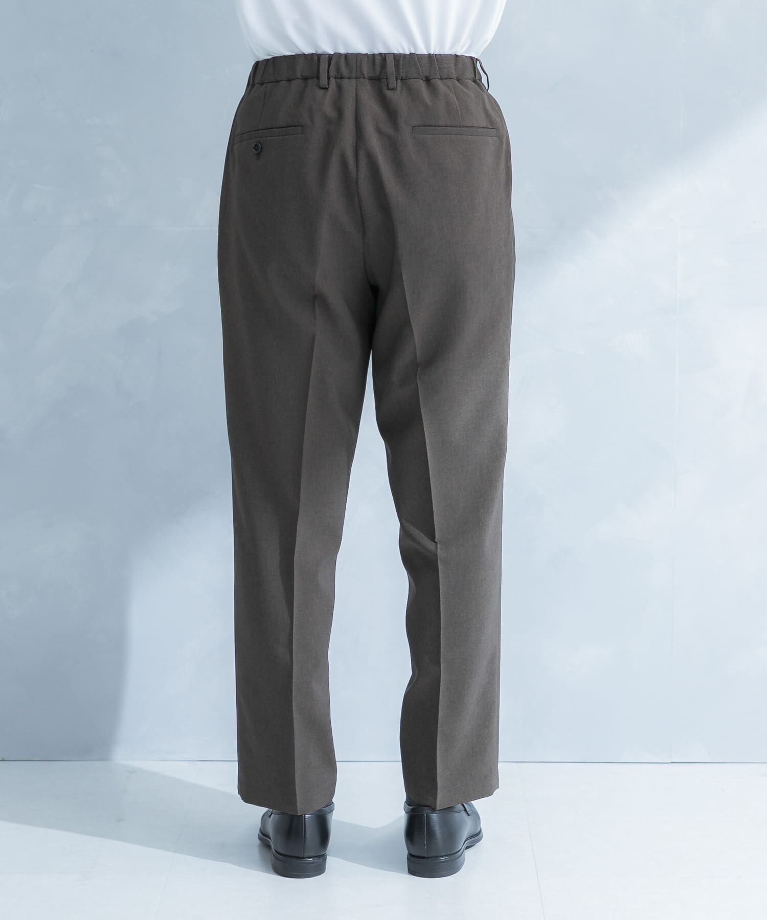 URBAN RESEARCH DOORS「LIFE STYLE TAILOR　リネンライクコンフォータブル1タックパンツ」|スラックス|