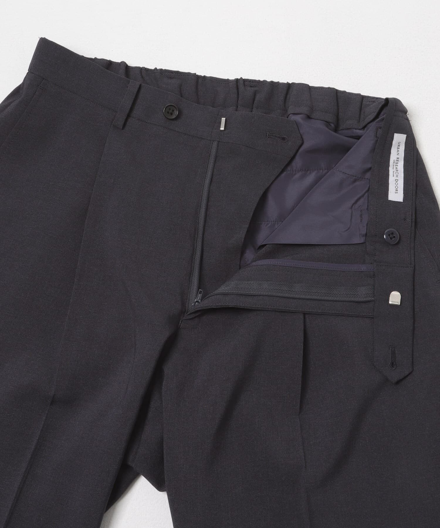 URBAN RESEARCH DOORS「LIFE STYLE TAILOR　リネンライクコンフォータブル1タックパンツ」|スラックス|