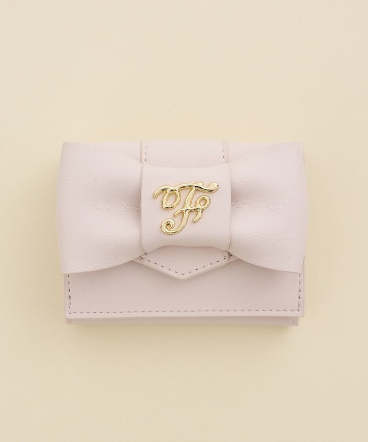 Maison de FLEUR「ベルトリボンプチウォレット」|財布|ピンク