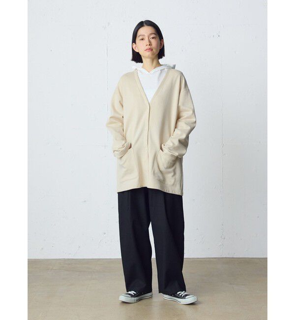 MidiUmi「MidiUmi HOMEスウェットワイドカーディガン」|カーディガン|