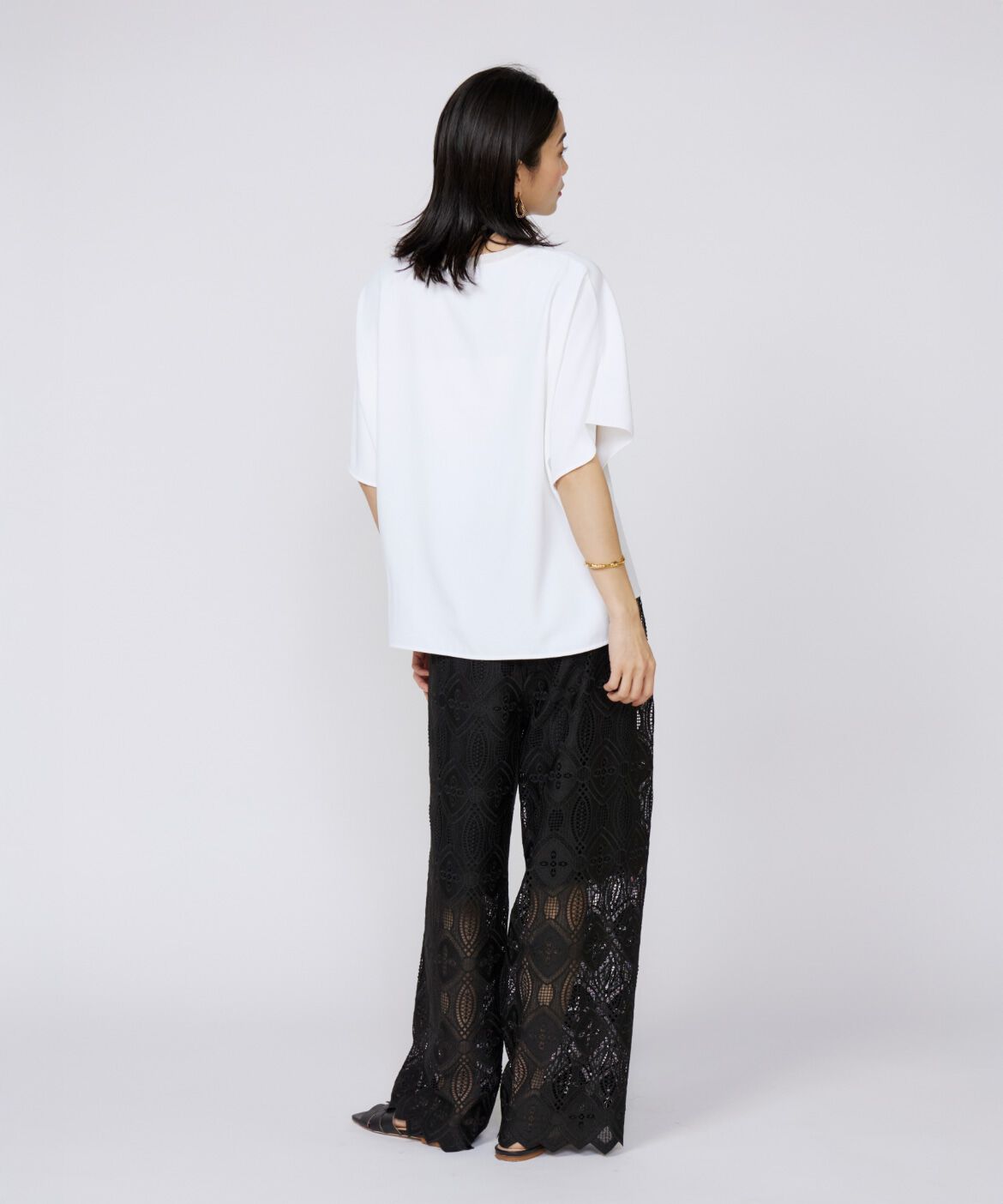 INED「吸汗速乾ジョーゼットプルオーバー」|Tシャツ・カットソー|