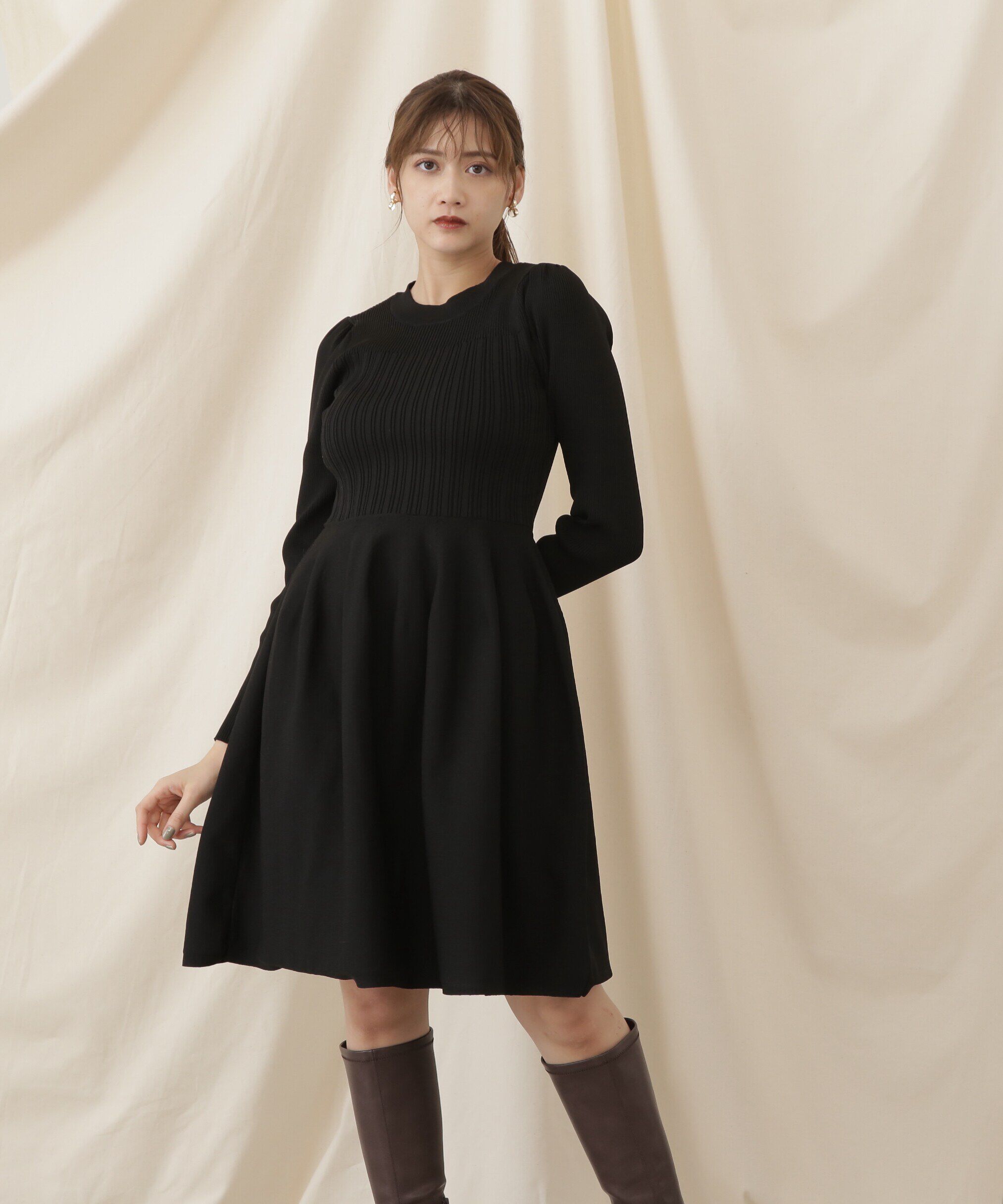  「コウチクニットミニワンピース」|ワンピース|