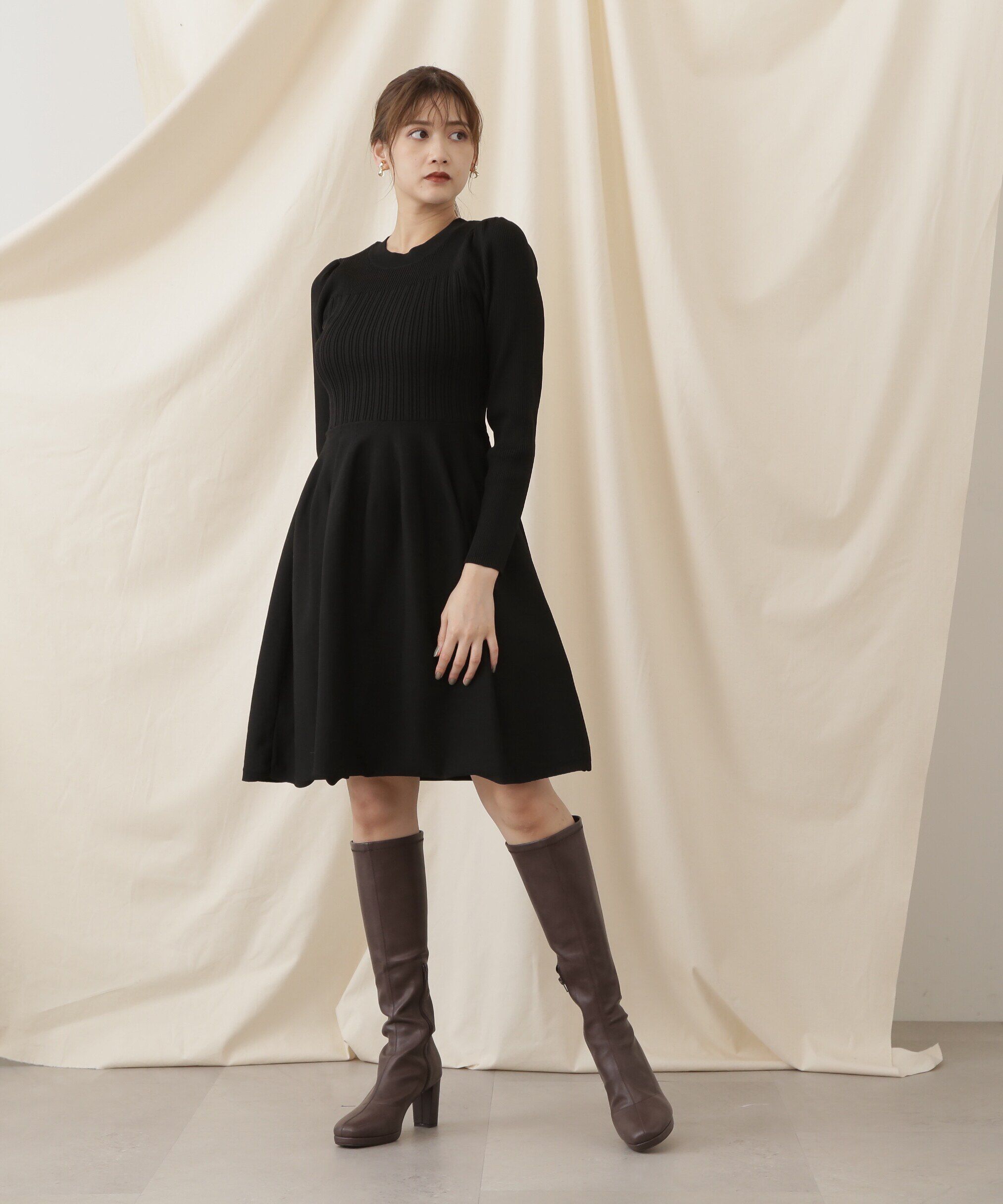  「コウチクニットミニワンピース」|ワンピース|