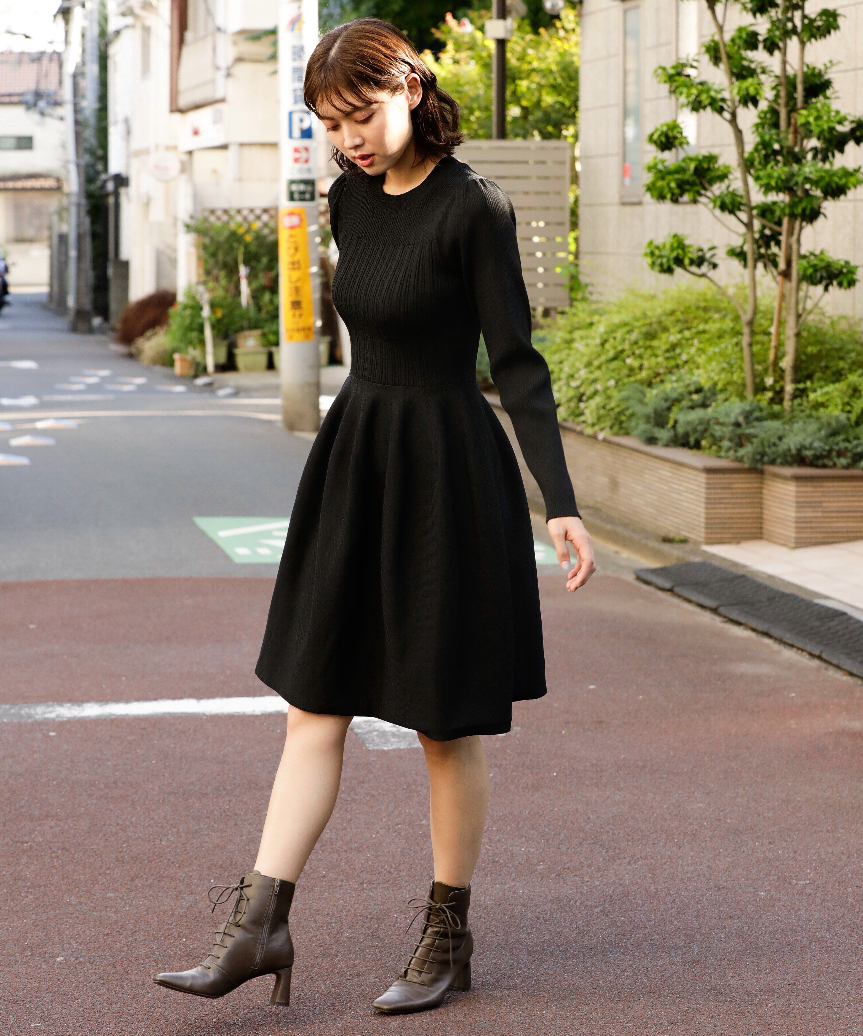  「コウチクニットミニワンピース」|ワンピース|