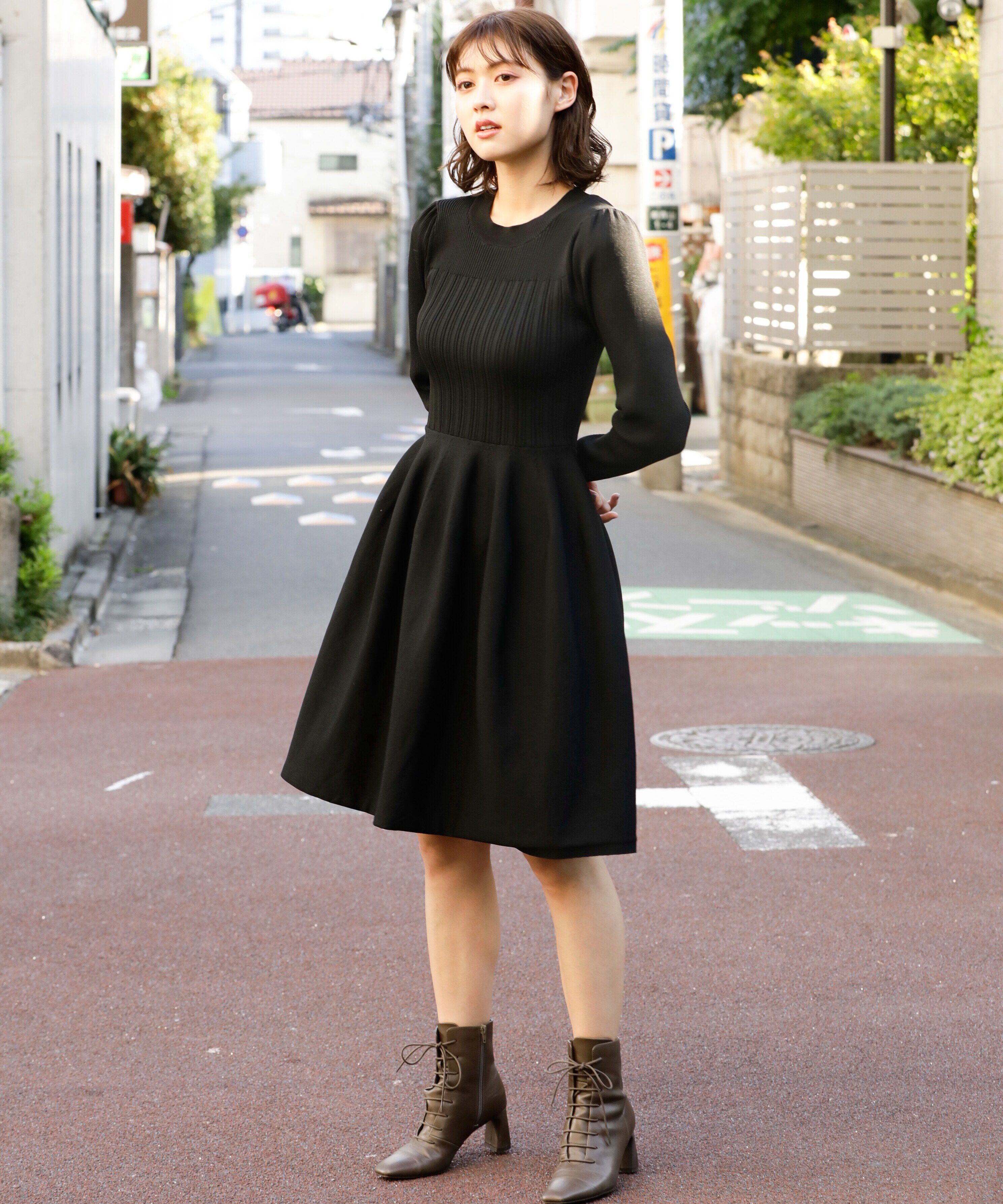  「コウチクニットミニワンピース」|ワンピース|