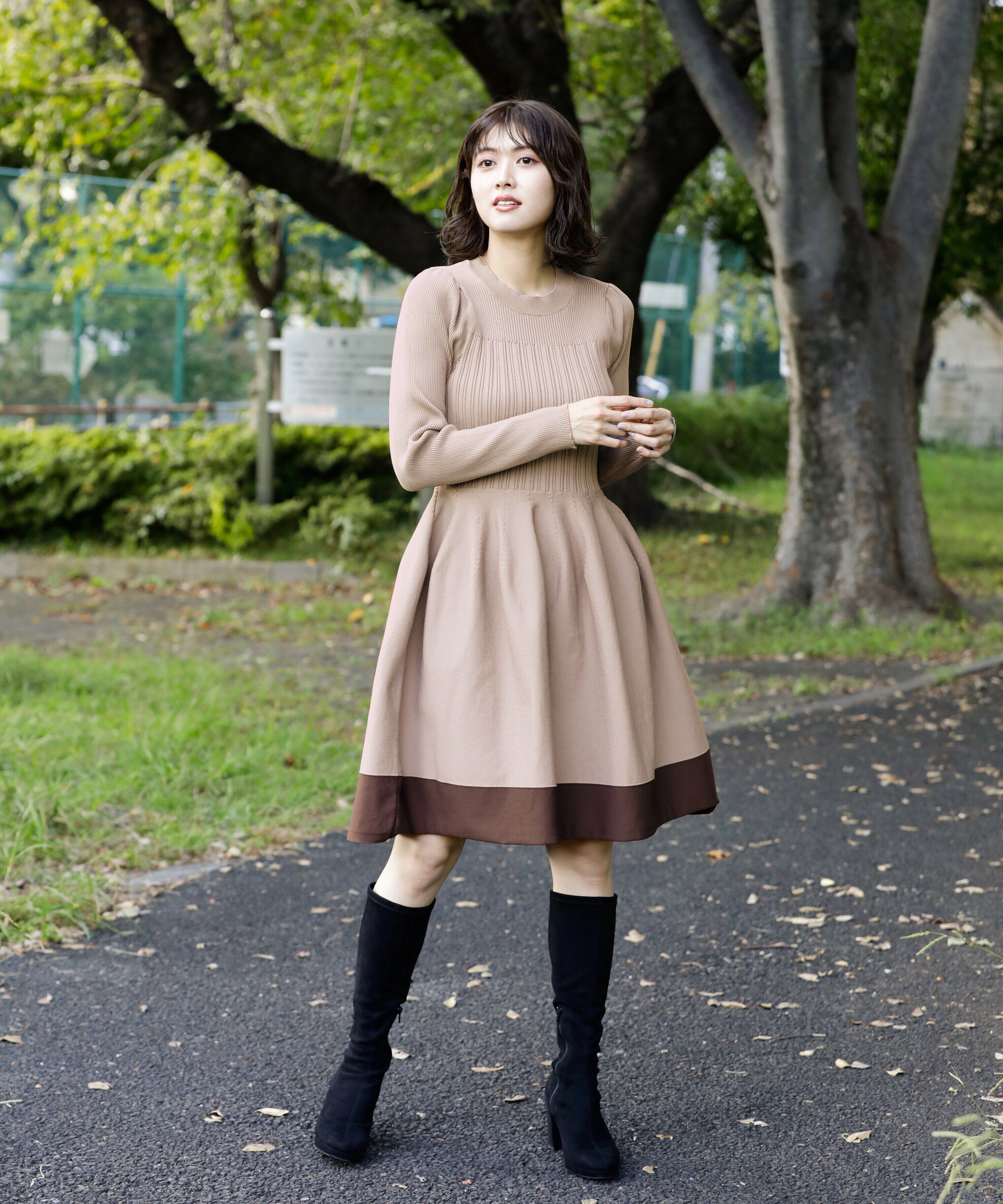  「コウチクニットミニワンピース」|ワンピース|