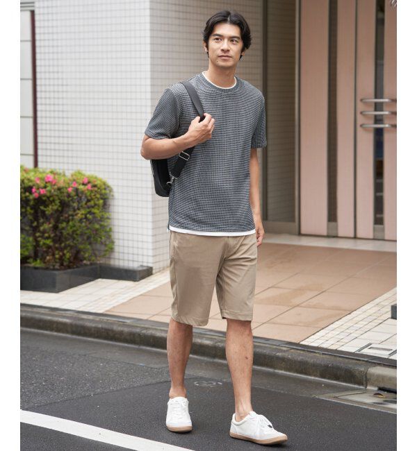 ikka「【雑誌MonoMax5月号掲載】冷感ドライワッフルフェイクT「小泉孝太郎さん着用モデル」」|Tシャツ・カットソー|