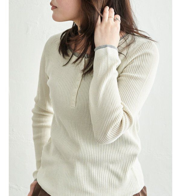 VENCE share style「12G配色ヘンリープルオーバー」|タンクトップ|