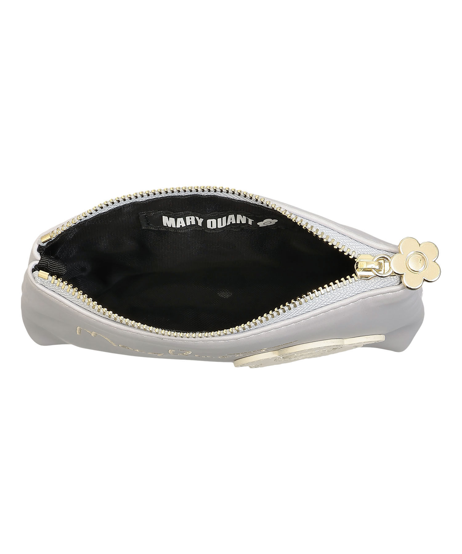 MARY QUANT「サインロゴデイジーパッチ 舟型ティッシュケース」|ポーチ|