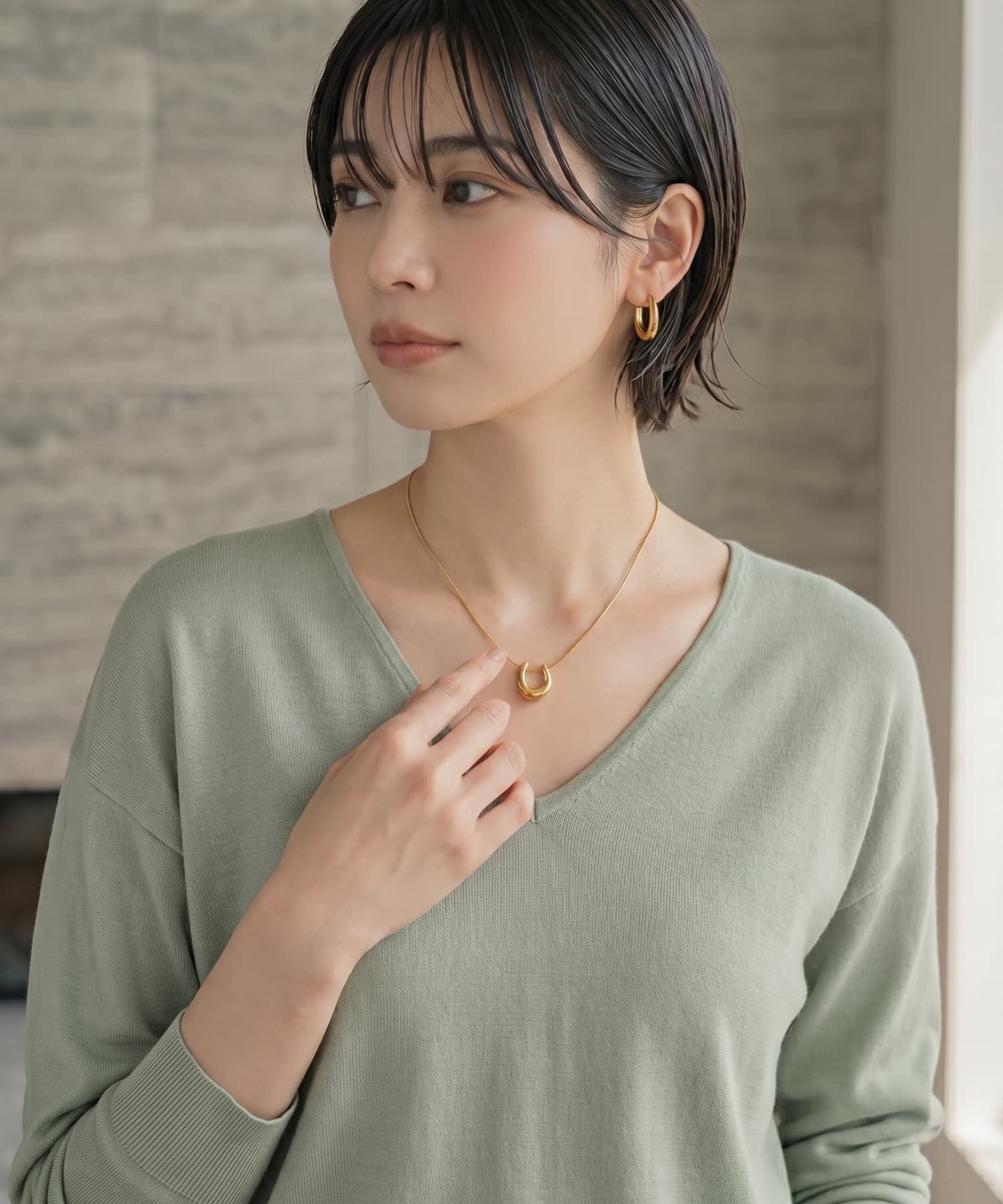 STYLE DELI「【DELI by】ステンレスホースシューネックレス」|ネックレス|