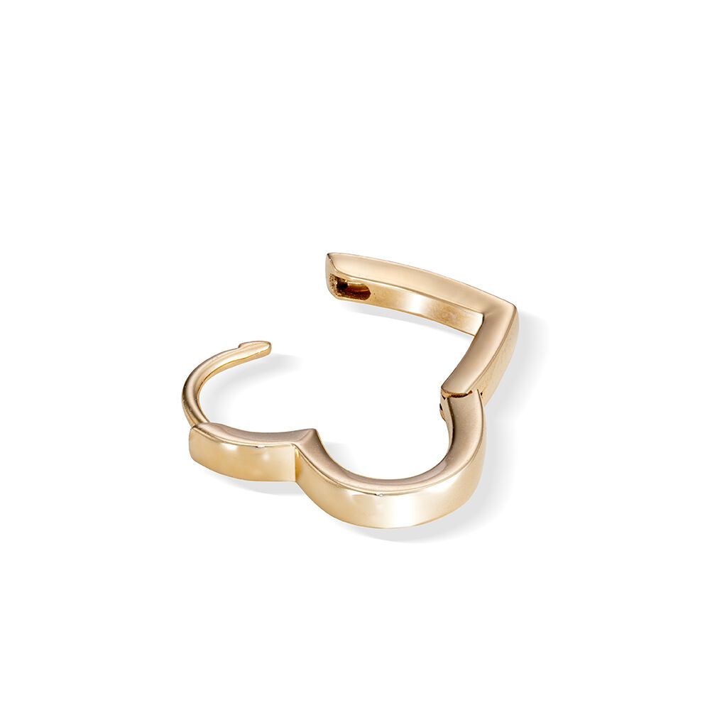 STAR JEWELRY「HEART CLICK HOOP PIERCED EARRING(S/片耳用)」|ピアス|