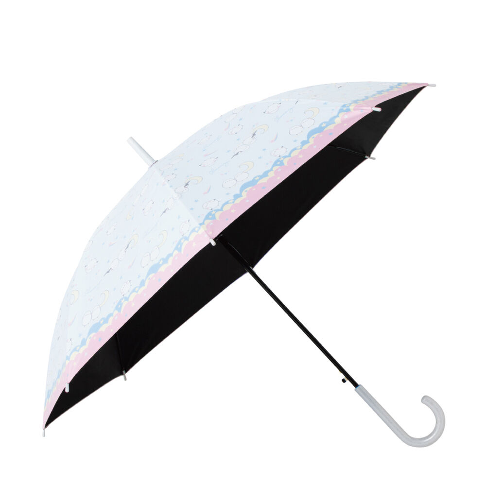 BACKYARD FAMILY「傘 58cm 女の子 小学生 通販 長傘 ジャンプ傘 キッズ ジュニア 晴雨兼用傘 雨傘 日傘」|傘|ブルー1