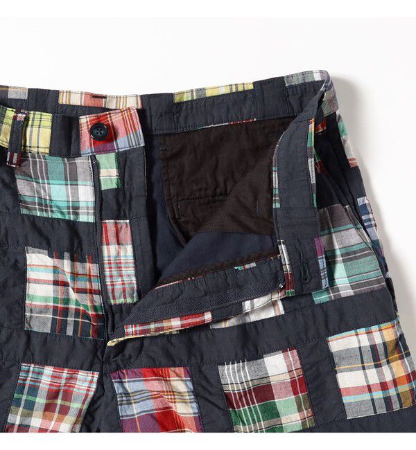 BEAMS PLUS「2 Pleats Shorts Window Patchwork Madras」|その他|