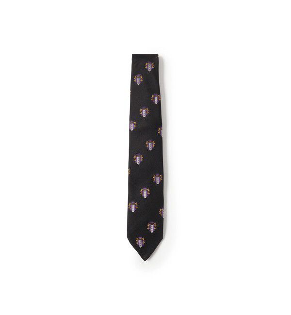 BEAMS PLUS「Silk Tie Crest Shield」|ネクタイ・蝶ネクタイ|BLACK