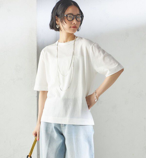 SHIPS for women「【SHIPS別注】V:room:コットン クレープ」|Tシャツ・カットソー|