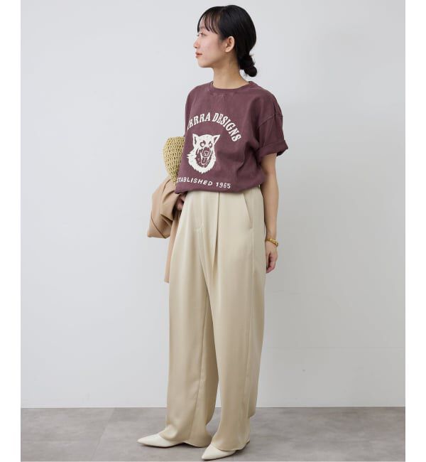 SLOBE IENA「サテンタックパンツ」|その他|