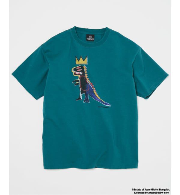 JOURNAL STANDARD「Jean-Michel Basquiat / ジャン＝ミシェル・バスキア プリントTシャツ」|Tシャツ・カットソー|グリーン D