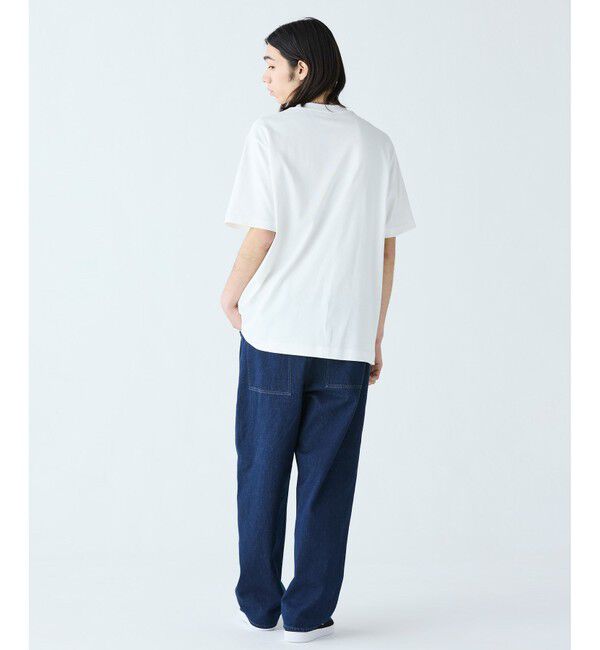 LACOSTE「ヘビーウェイトブランドネーム ラバープリント ロゴ半袖Tシャツ」|Tシャツ・カットソー|