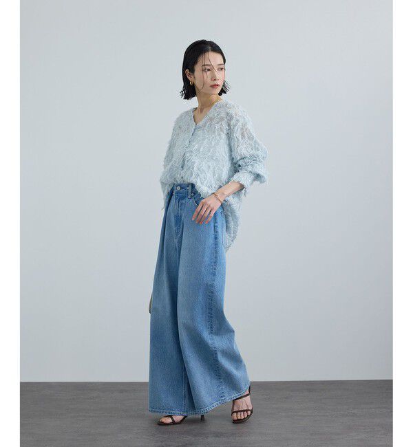SALON adam et rope'「モチーフカットジャガードブラウス」|シャツ・ブラウス|