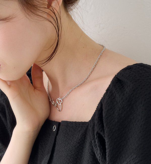  「【fiw.】ハートチェーンネックレス」|ネックレス|