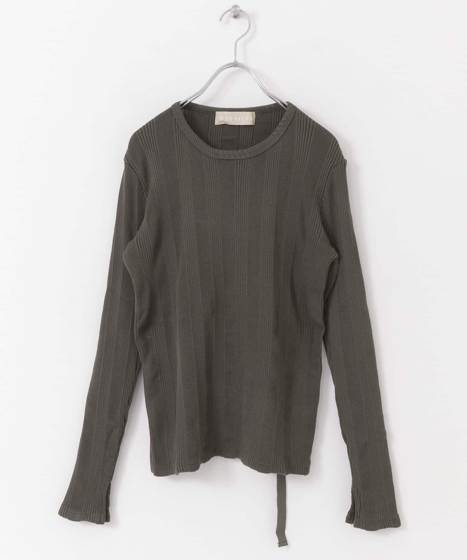 URBAN RESEARCH「R JUBILEE　BackOpenLong SleeveTops」|Tシャツ・カットソー|チャコールグレー