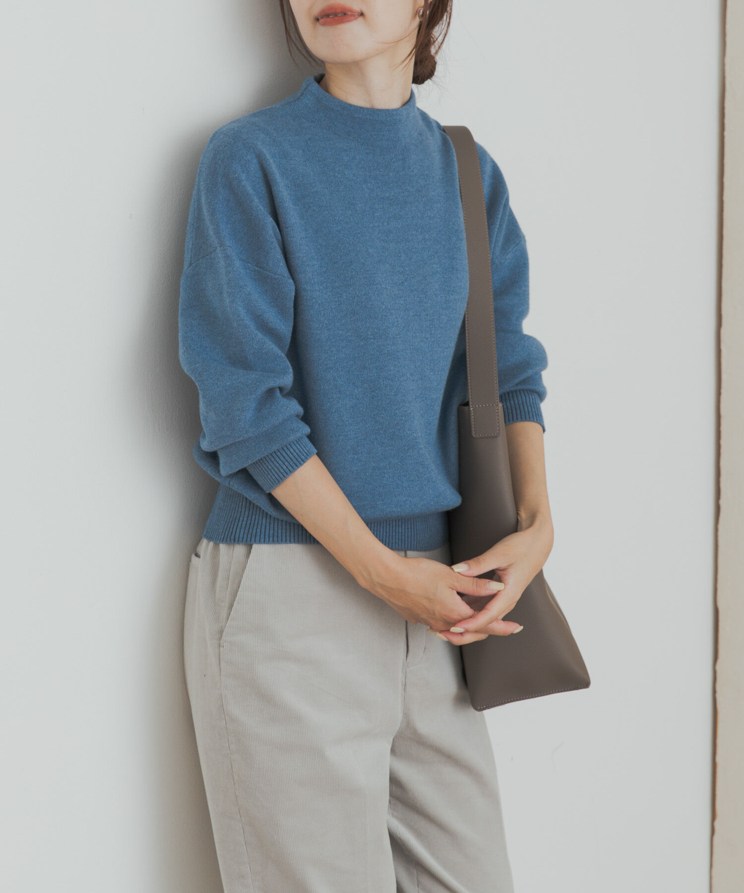 URBAN RESEARCH DOORS「『蓄熱/洗濯可』ボトルネックKNITプルオーバー」|ニット・セーター|