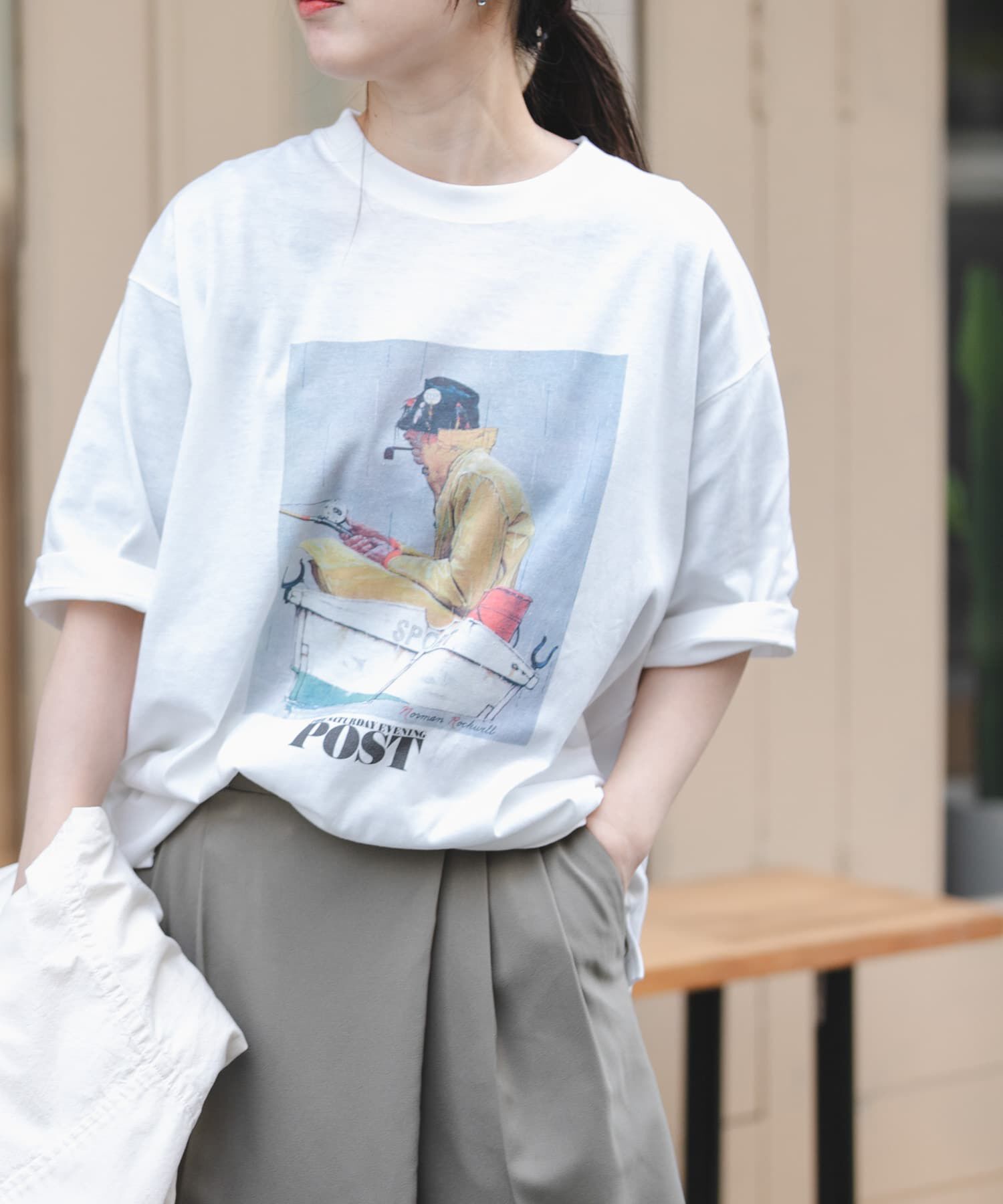 URBAN RESEARCH DOORS「FORK&SPOON　Norman Rockwell Short-Sleeve T-shirts」|Tシャツ・カットソー|