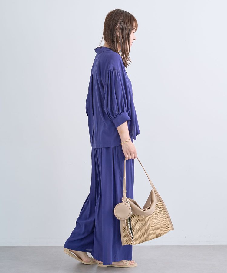 Green Parks「接触冷感シルキータッチローンオープンカラーシャツ」|シャツ・ブラウス|