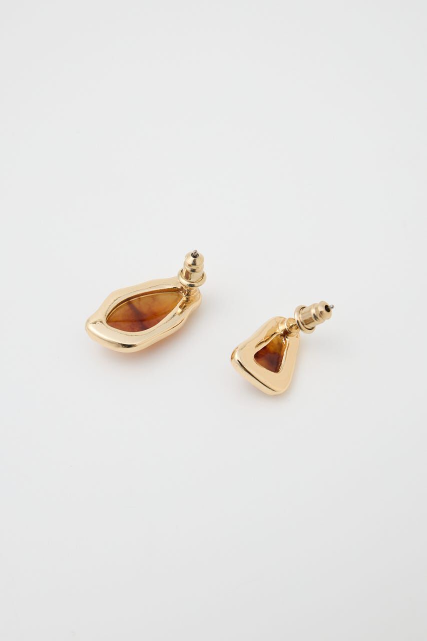 MOUSSY「CLEAR MARBLE イヤリング」|ピアス|