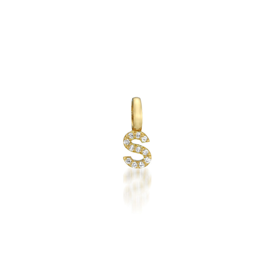 STAR JEWELRY「DIAMOND INITIAL CHARM (S)」|ネックレス|イエローゴールド
