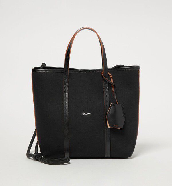 UNITED ARROWS「＜hALON＞ボンディング ミニ トートバッグ」|トートバッグ|BLACK