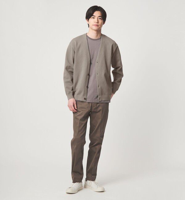 UNITED ARROWS green label relaxing「ポリエステル リンクス Vネック カーディガン」|カーディガン|