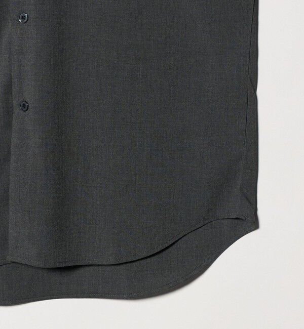 UNITED ARROWS green label relaxing「【WEB限定】JUST fit ウールライク シャツ -横ストレッチ-」|シャツ・ブラウス|