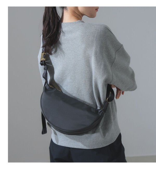 Demi-Luxe BEAMS 「VIOLAd&rsquo;ORO / ナイロン ボディーバッグ」|トートバッグ|CHARCOAL&times;BLACK