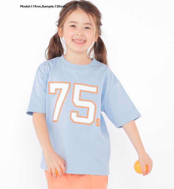 SHIPS KIDS「SHIPS KIDS:100～130cm /  ナンバリング デザイン 半袖 Tシャツ」|Tシャツ・カットソー|
