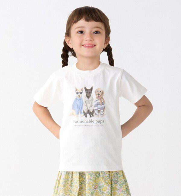 SHIPS Colors 「さかがみ家&times;SHIPS KIDS:80～130cm / コラボ プリント Tシャツ◇」|Tシャツ・カットソー|ライトホワイト
