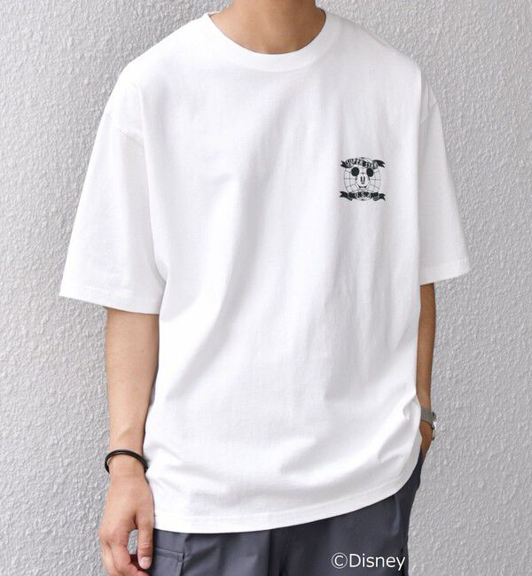 SHIPS any「SHIPS any: /ミッキーマウス/ サイン & ポージング Tシャツ◇」|Tシャツ・カットソー|