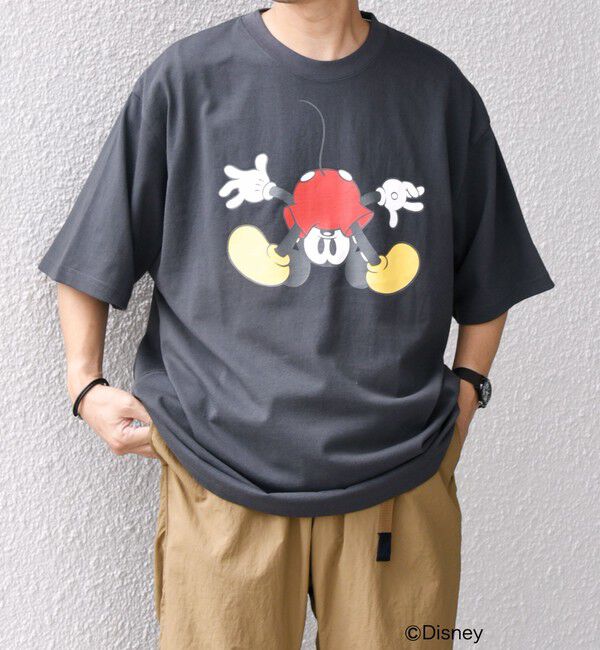 SHIPS any「SHIPS any: /ミッキーマウス/ サイン & ポージング Tシャツ◇」|Tシャツ・カットソー|