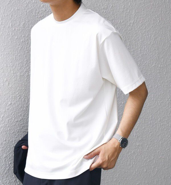 SHIPS any「SHIPS any: JAPAN MADE クリアベアスムース スロープネック ジャケット Tシャツ」|Tシャツ・カットソー|