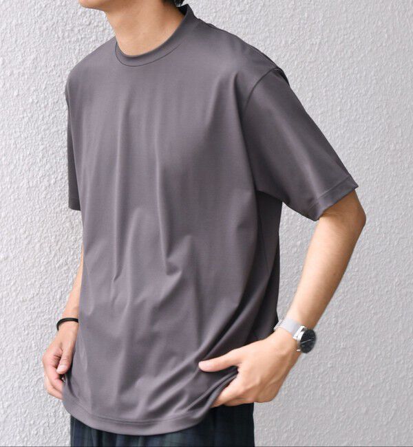 SHIPS any「SHIPS any: JAPAN MADE クリアベアスムース スロープネック ジャケット Tシャツ」|Tシャツ・カットソー|