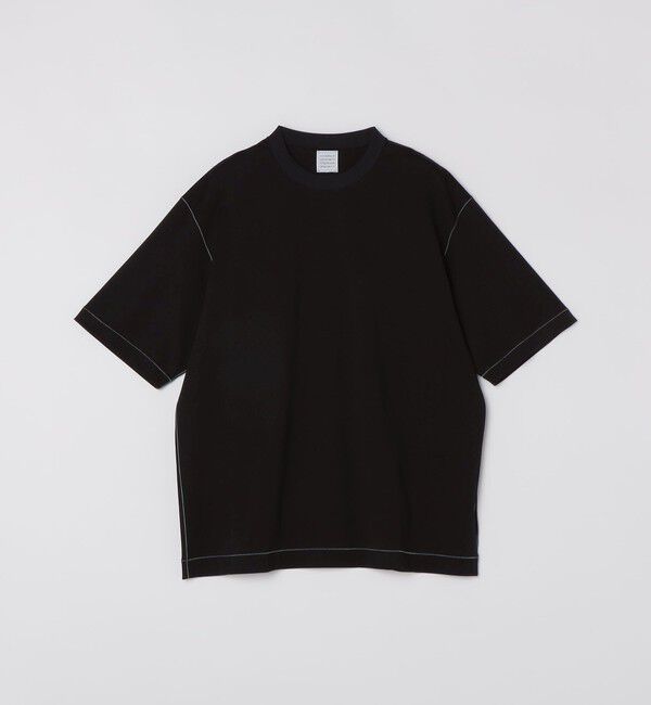 SHIPS「GGG: COLOR STITCH CREW NECK SHORT SLEEVE TEE」|Tシャツ・カットソー|ブラック