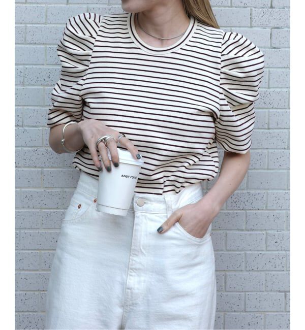 OUTDOOR PRODUCTS Usual Things「ボリュームスリーブボーダーTEE」|Tシャツ・カットソー|