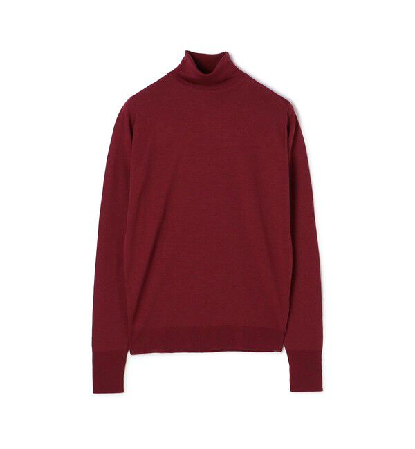 TOMORROWLAND BUYING WEAR「JOHN SMEDLEY 30G EASY FIT タートルネック RICHARDS」|ニット・セーター|35 レッド