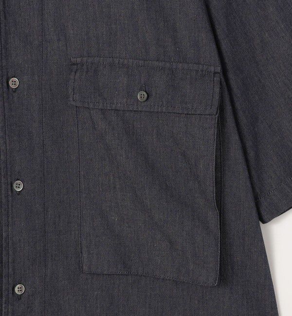GALERIE VIE「コットンダンガリー ハーフスリーブシャツ」|シャツ・ブラウス|