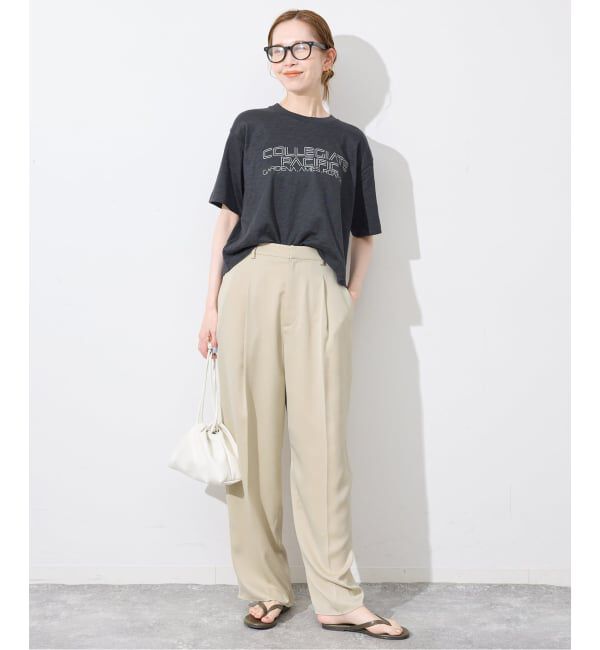 SLOBE IENA「サテンタックパンツ」|その他|