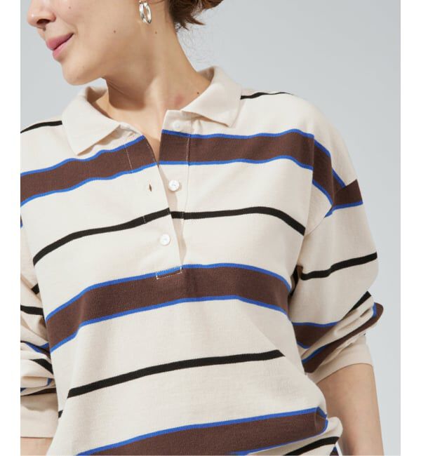 VERMEIL par iena「TanC TOKYO タンクトウキョウ Pique ボーダーポロロンパース TC26A-008」|Tシャツ・カットソー|