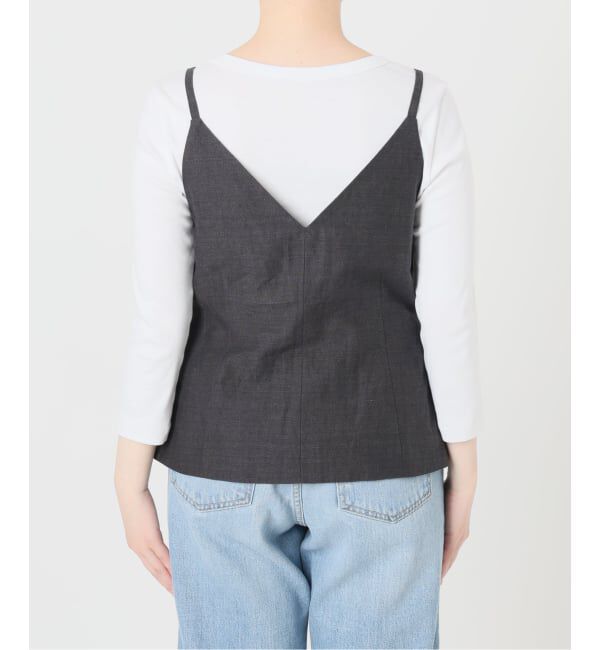 IENA「《セットアップ対応》ウォッシャブル リネン混シェイプジレ」|その他|